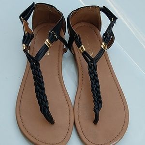 💙 Girls black sandles